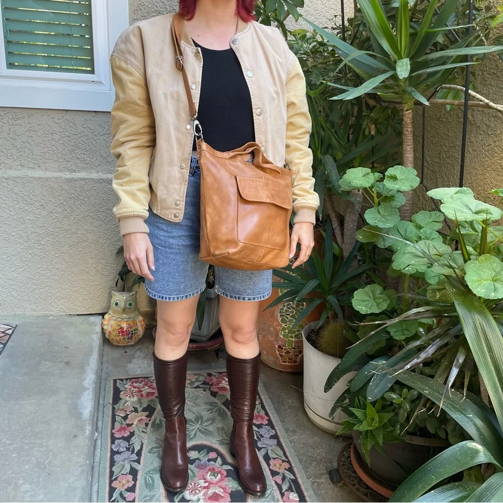 Prada Vintage Brown Pull On Leather Boots with Streamlined Design